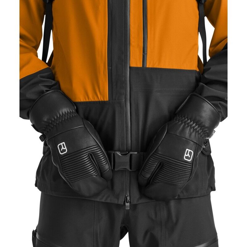 Ortovox Full Leather 3 Finger Glove - Handsker - Herrer | Hardloop