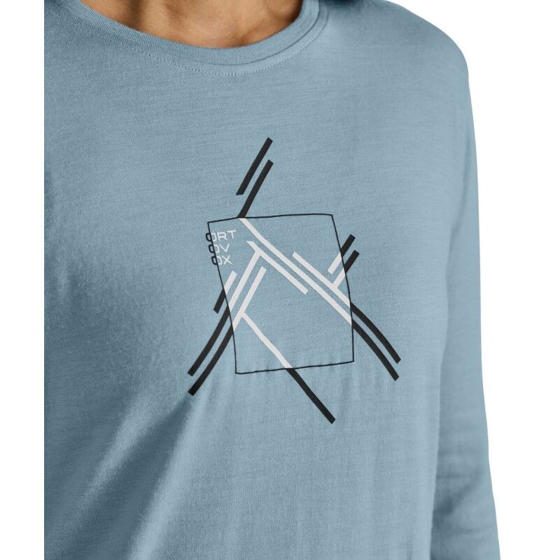 Ortovox 185 Merino Mountain Cutout LS - Merinoshirt - Damen | Hardloop