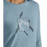 Ortovox 185 Merino Mountain Cutout LS - T-shirt en laine mérinos femme | Hardloop