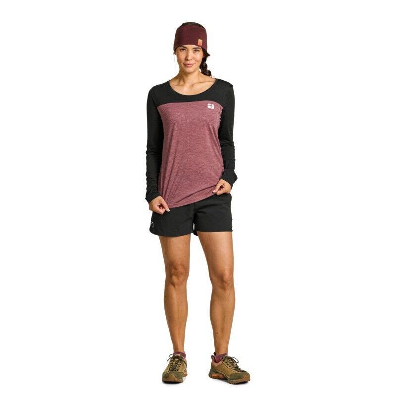 Ortovox 150 Cool Logo LS - Camiseta de merino - Mujer | Hardloop