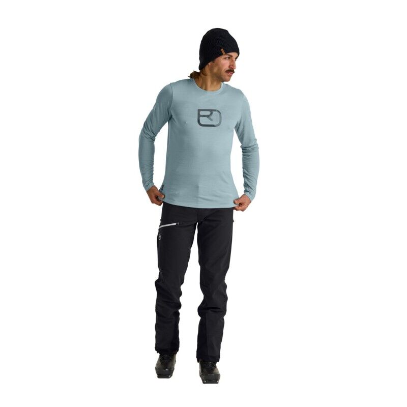 Ortovox 150 Cool Mountain Silhouette LS - Koszulka z wełny Merino® męska | Hardloop