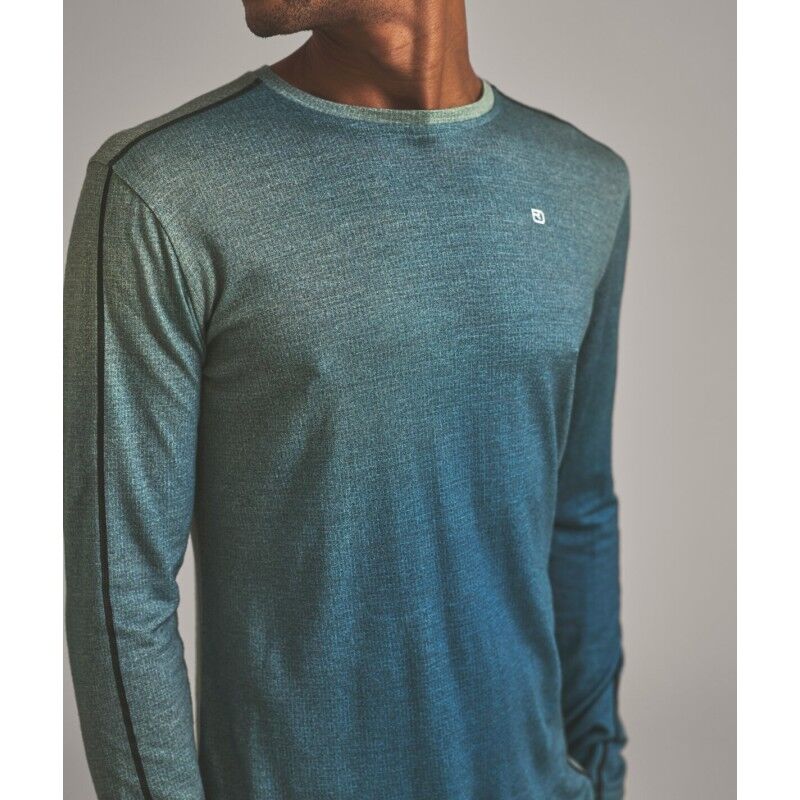 Ortovox 185 Rock'N'Wool Print LS - Maglia in lana merino - Uomo | Hardloop