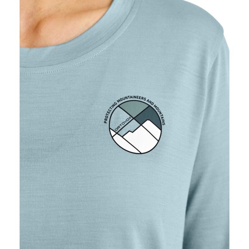 Ortovox 140 Cool Round Landscape TS - Koszulka z wełny Merino® damska | Hardloop