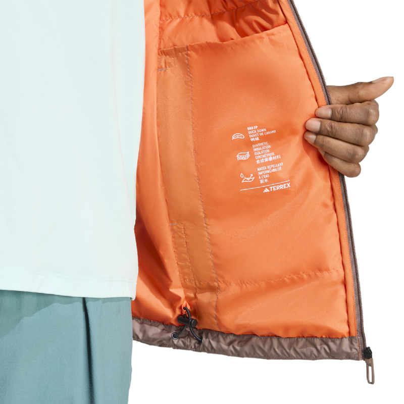 adidas Terrex Down Hooded Jacket - Kurtka damski | Hardloop