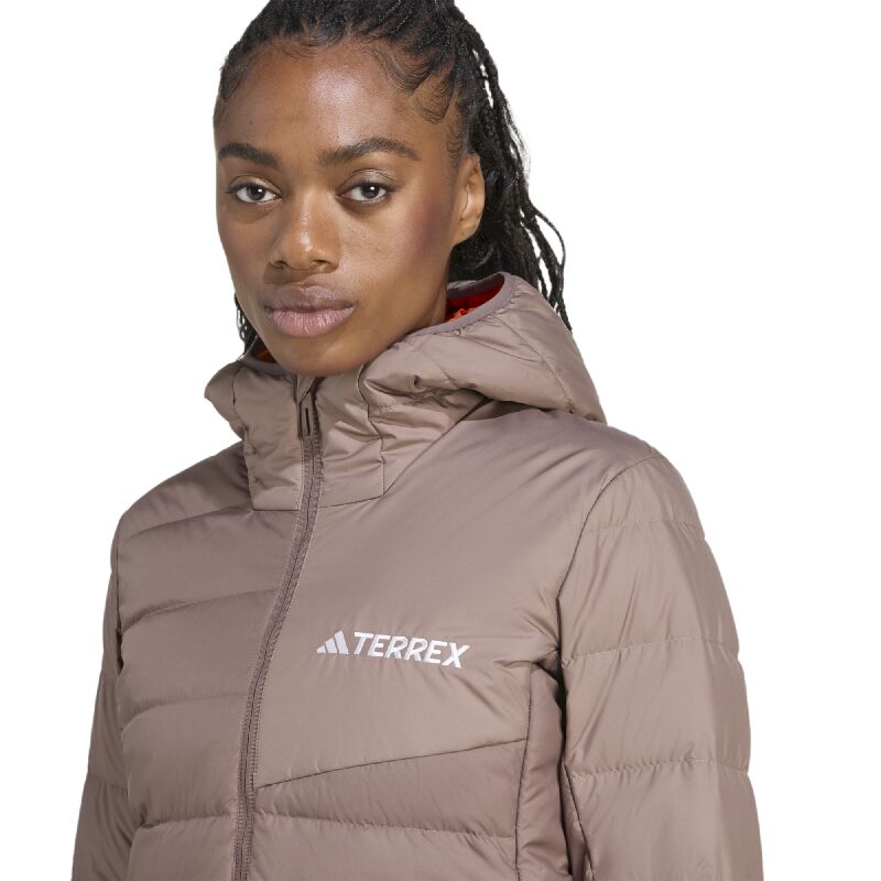 adidas Terrex Down Hooded Jacket - Dunjakke - Damer | Hardloop