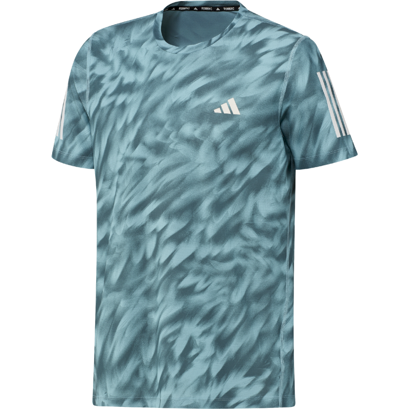 adidas Own the Run Aop Tee - T-shirt - Uomo | Hardloop