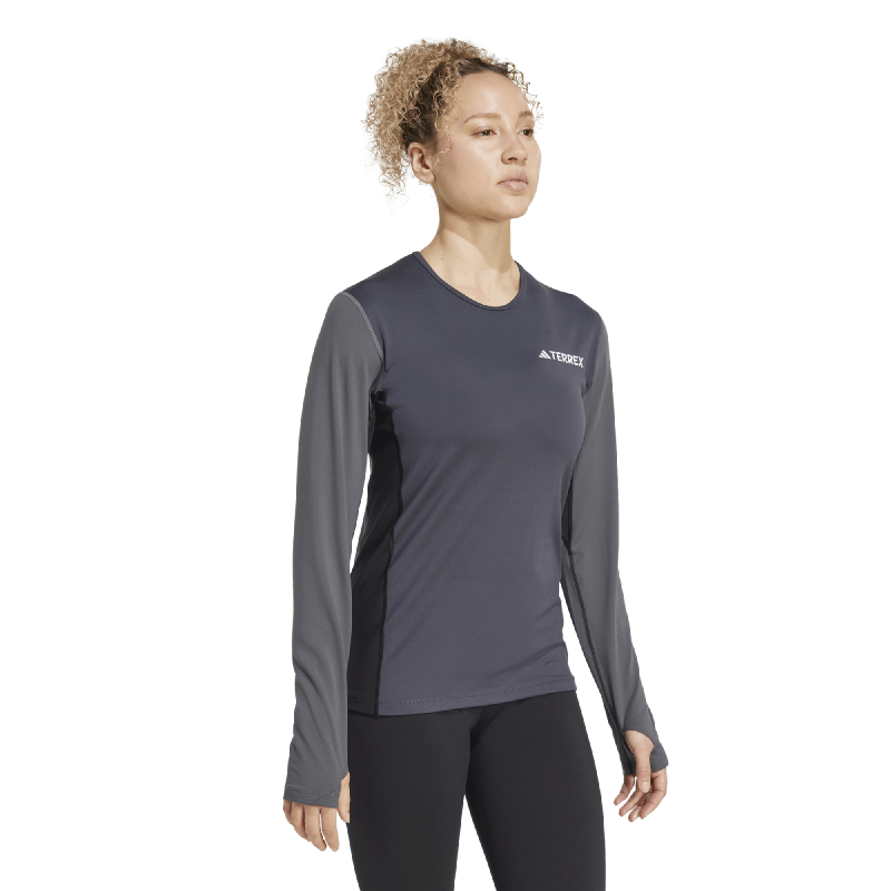 adidas Multi Synthetic LS - T-shirt - Damer | Hardloop
