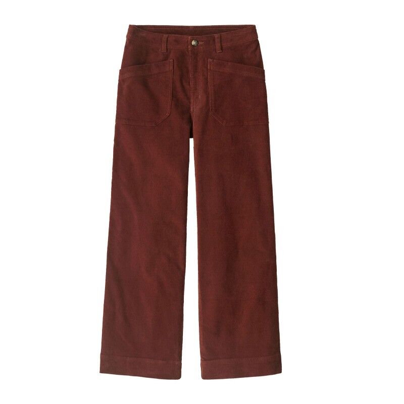 Women's Wide-Leg Corduroy Pants - Broek - Dames