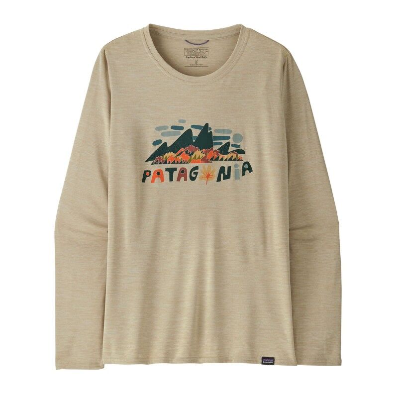 Patagonia Women's Long-Sleeved Cap Cool Daily Graphic Shirt - Waters - T-shirt damski | Hardloop