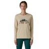 Patagonia Women's Long-Sleeved Cap Cool Daily Graphic Shirt - Waters - T-shirt damski | Hardloop