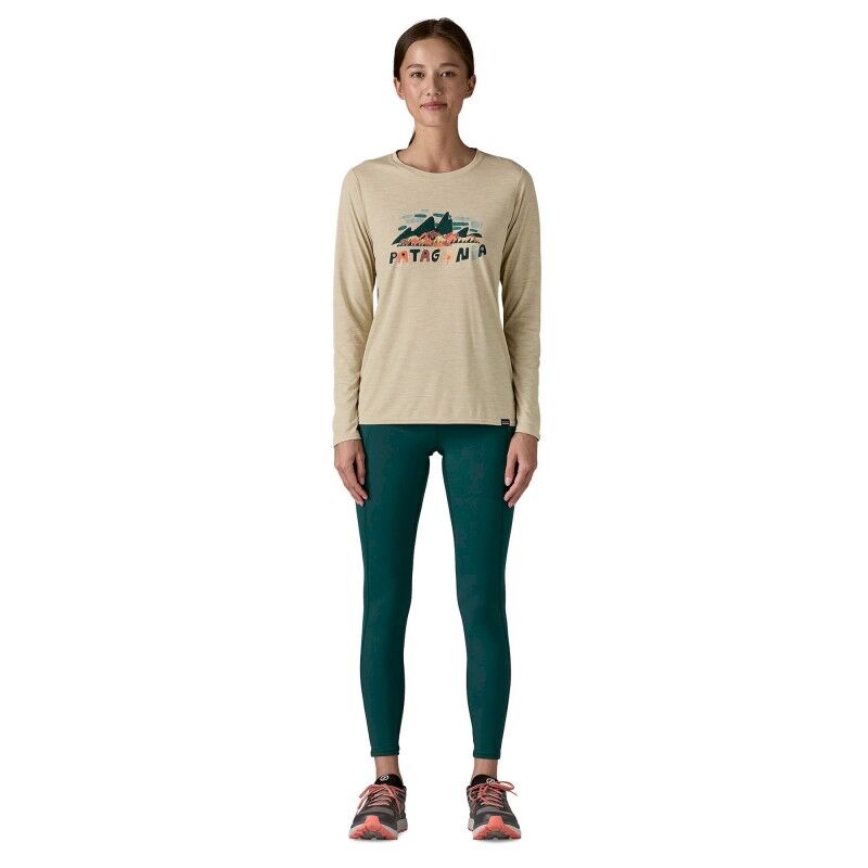 Patagonia Women's Long-Sleeved Cap Cool Daily Graphic Shirt - Waters - T-shirt femme | Hardloop