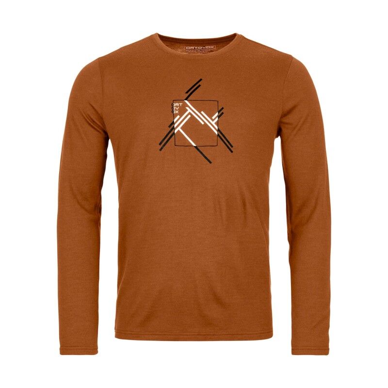 Ortovox 185 Merino Mountain Cutout LS - Merinoshirt - Herren | Hardloop