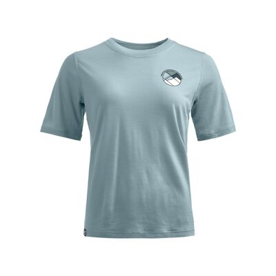 140 Cool Round Landscape TS - Koszulka z wełny Merino® damska