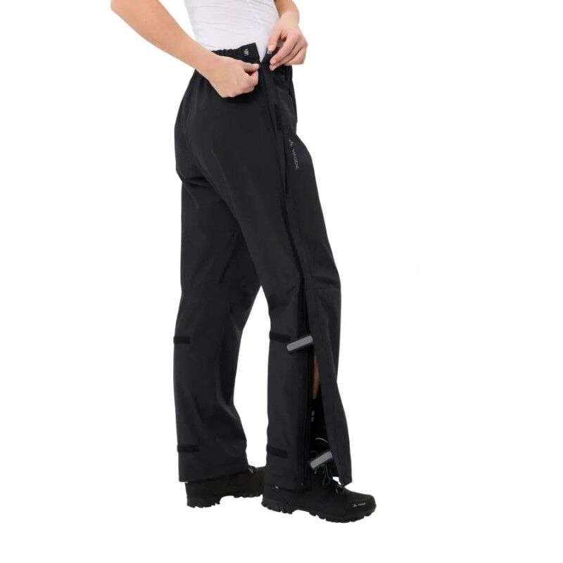Vaude Fluid Full-Zip Pants S/S - Dámské nepromokavé kalhoty | Hardloop