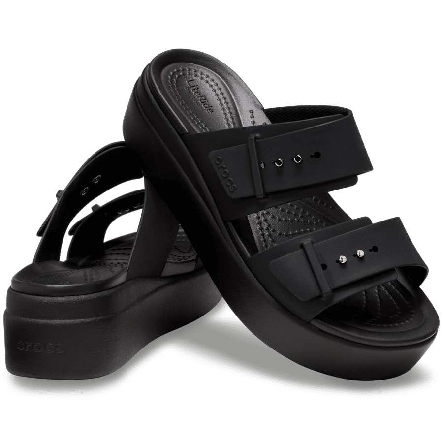 Crocs Brooklyn Buckle Low Wdg - Sandals - Women's | Hardloop