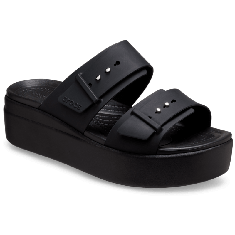 Crocs Brooklyn Buckle Low Wdg - Sandalen - Damen | Hardloop