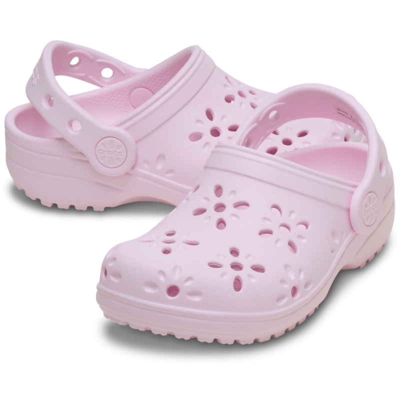 Crocs Classic Floral Cut Out Clog - Sandały dziecięce | Hardloop