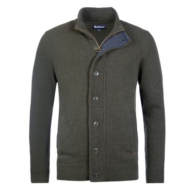 Essential Patch Zip Through Jumper - Sweter męski