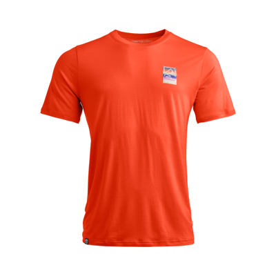 140 Cool Mountain Gradient TS - Camiseta de lã merino homem
