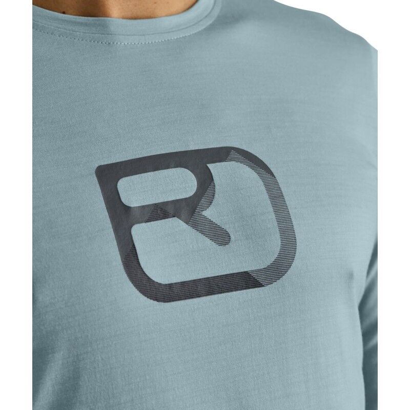 Ortovox 150 Cool Mountain Silhouette LS - Merinoshirt - Heren | Hardloop