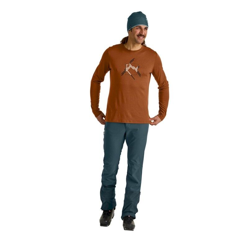 Ortovox 185 Merino Mountain Cutout LS - Koszulka z wełny Merino® męska | Hardloop
