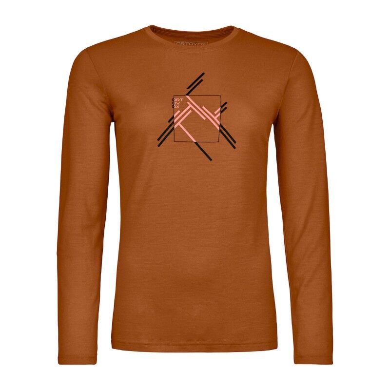 Ortovox 185 Merino Mountain Cutout LS - Intimo lana merinos - Donna | Hardloop