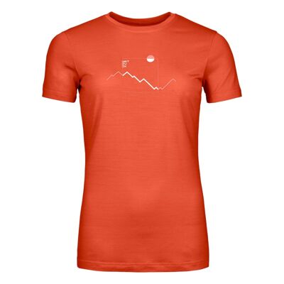 150 Cool Peak Focus TS - T-shirt en laine mérinos femme
