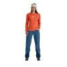 Ortovox 150 Cool Mountain Silhouette LS - Camiseta de merino - Mujer | Hardloop