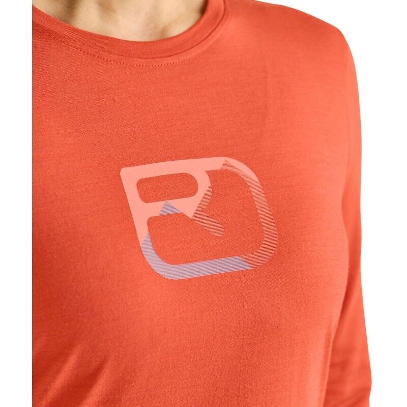 Ortovox 150 Cool Mountain Silhouette LS - Merino-t-paidat - Naiset | Hardloop
