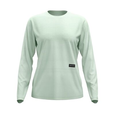 185 Merino Patch LS - Koszulka z wełny Merino® damska