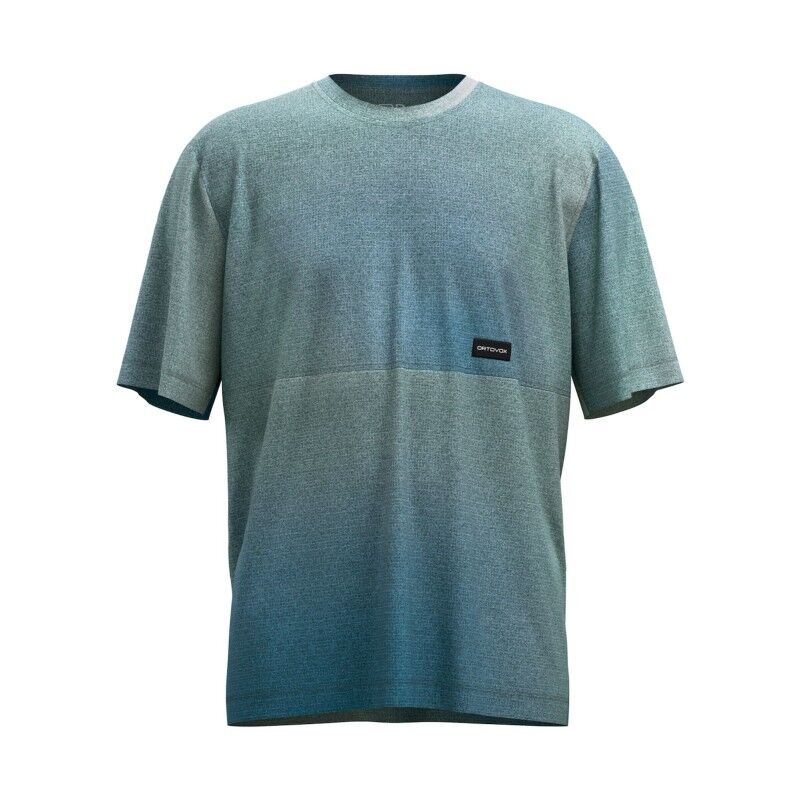 Ortovox 185 Merino Patch Print TS - Merinoshirt - Heren | Hardloop