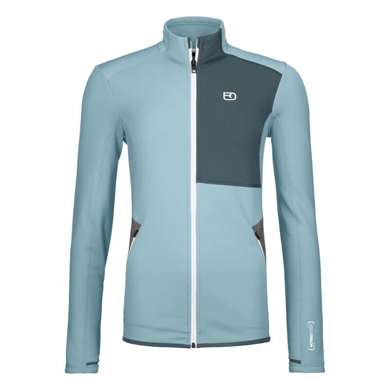 ORTOVOX Fleece Grid Jacket W - Giacca In Pile Leggero Per Donna - Traspirante E Termica