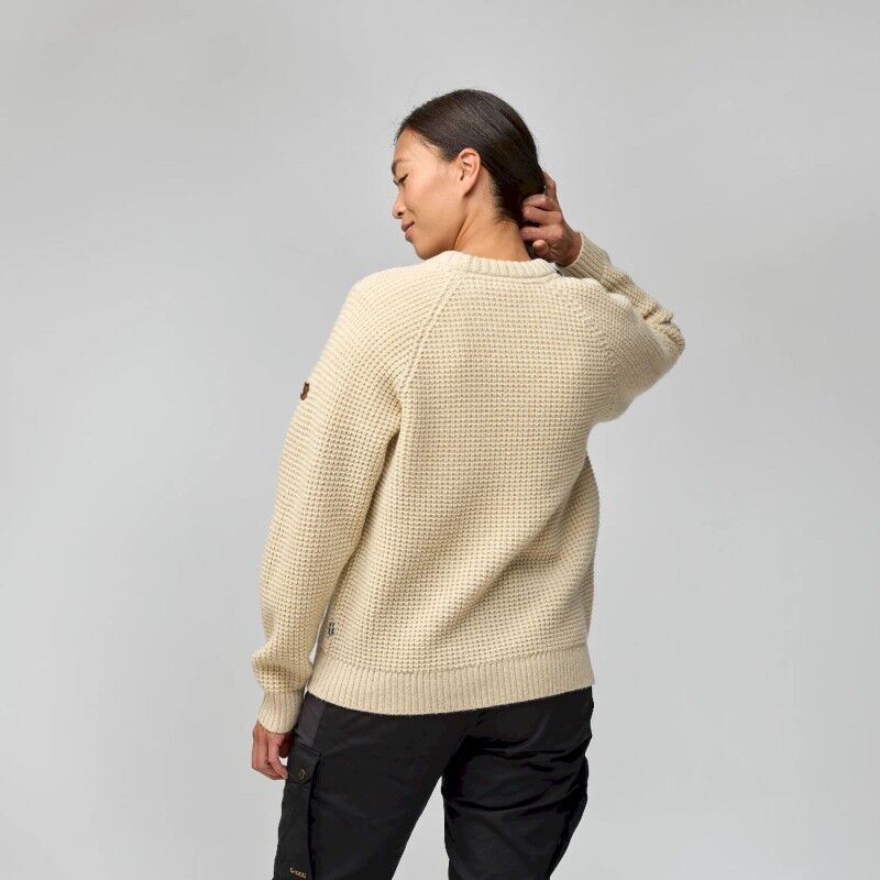 Fjällräven Övik Waffle Knit - Sweter z wełny Merino® damski | Hardloop