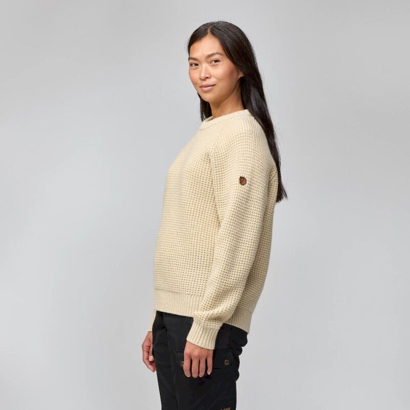 Fjällräven Övik Waffle Knit - Merinotrui - Dames | Hardloop