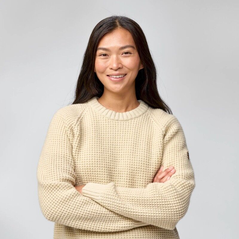 Fjällräven Övik Waffle Knit - Överdragströjor merinoull - Dam | Hardloop