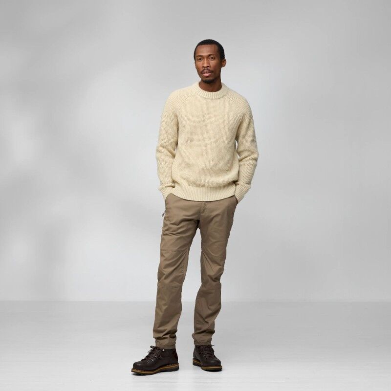 Fjällräven Övik Waffle Knit - Merinopullover - Herren | Hardloop