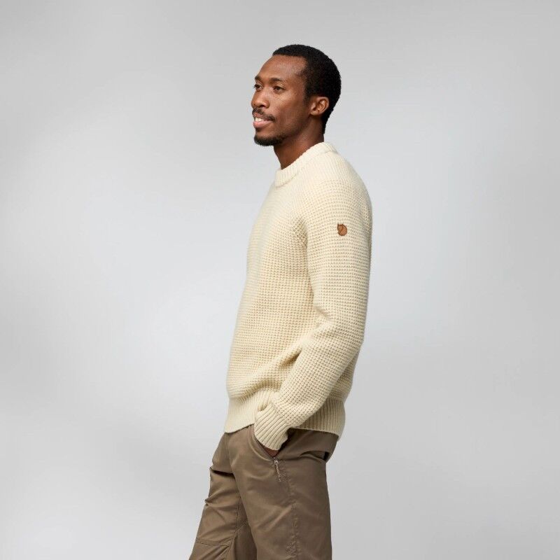 Fjällräven Övik Waffle Knit - Suéter de lã merino homem | Hardloop
