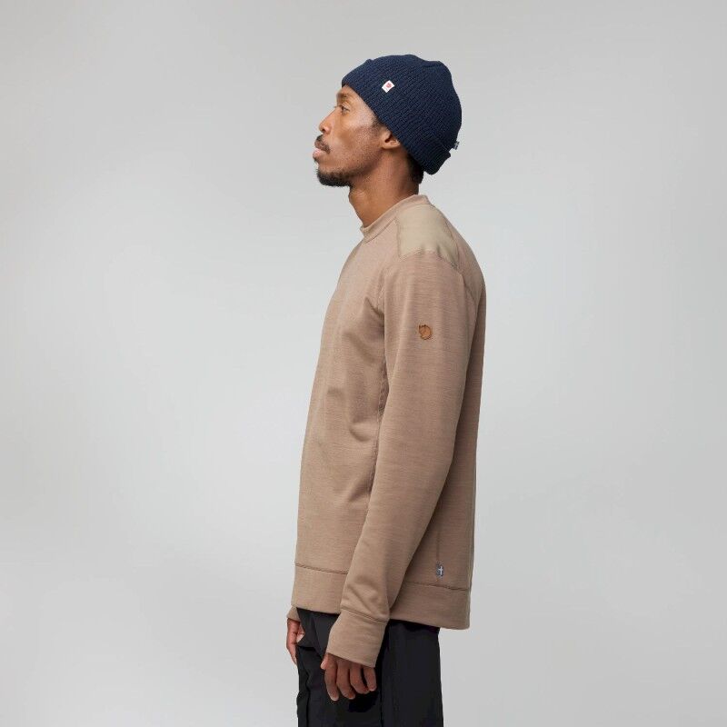 Fjällräven Keb Fleece Crew Neck - Överdragströjor merinoull - Herr | Hardloop