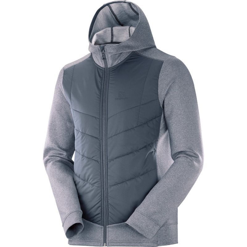 Salomon Pulse Hybrid Hoodie - Pánská Softshellová bunda | Hardloop