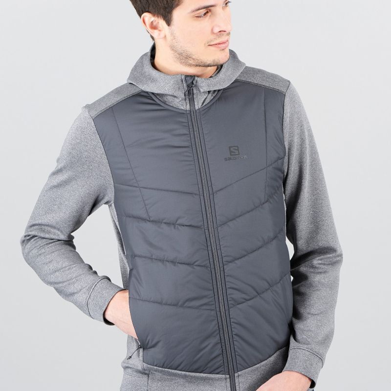 Salomon Pulse Hybrid Hoodie - Softshelljack - Heren