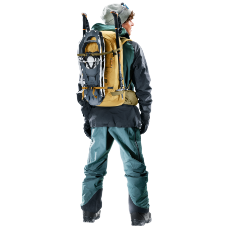 Sac à Dos De Ski Deuter Freerider Pro 32+10L - Léger, Système Dorsal LiteSnow, Extension Volume, Pour Freeride Et Randonnée