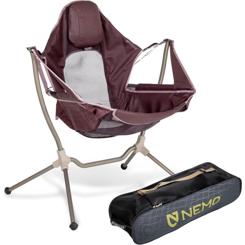 NEMO Stargaze Chaise De Camping De Luxe Inclinable En Aluminium Pour La Plage, Avec Accoudoirs, Repose-pieds, Lombaire Réglable, Graphite/fumée