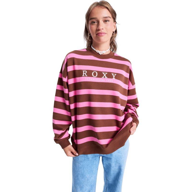 Roxy Strictly Stripes Oversized - Felpa - Donna | Hardloop