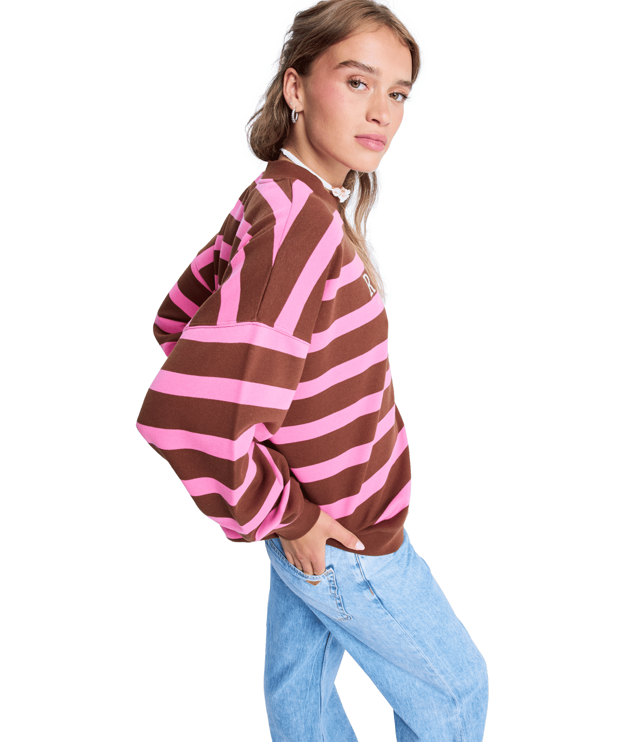 Roxy Strictly Stripes Oversized - Felpa - Donna | Hardloop