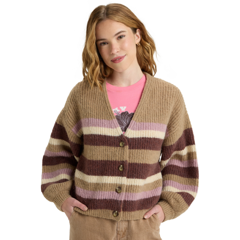 Marble Tiles Stripe - Dámsky pullover