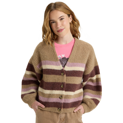 Marble Tiles Stripe - Cardigan - Damer