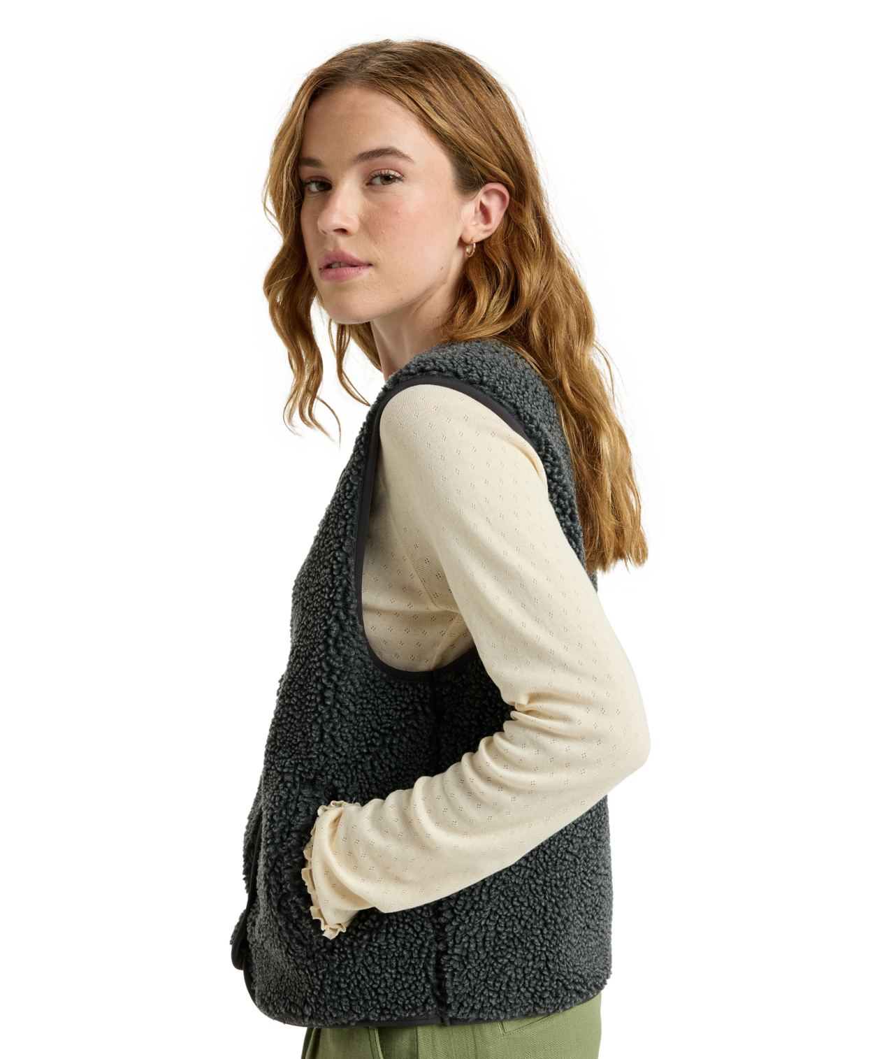 Roxy Iconic Town Vest - Polar damski bez rękawów | Hardloop