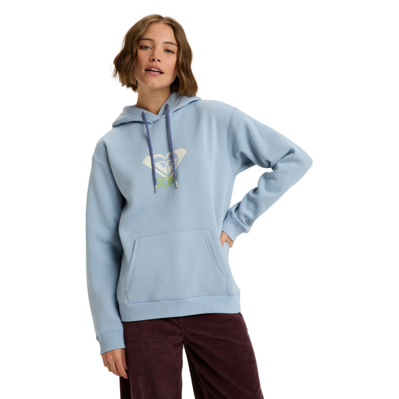 Sweat Zip à Capuche Femme Roxy SURF STOKED ZIPPED BRUSHED Orange Sport