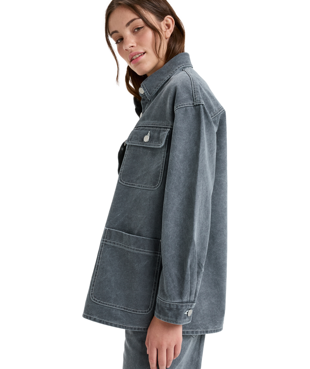Roxy Chloe Kim Pops Stitch Shacket - Giacca - Donna | Hardloop