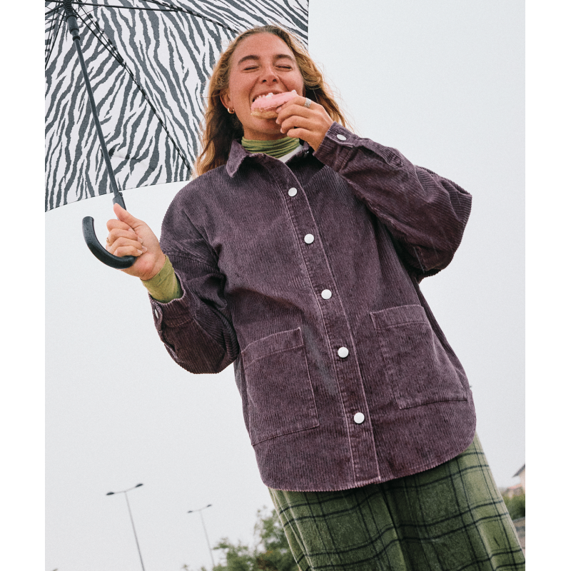 Kick Back Washed Cord - Camisa mulher